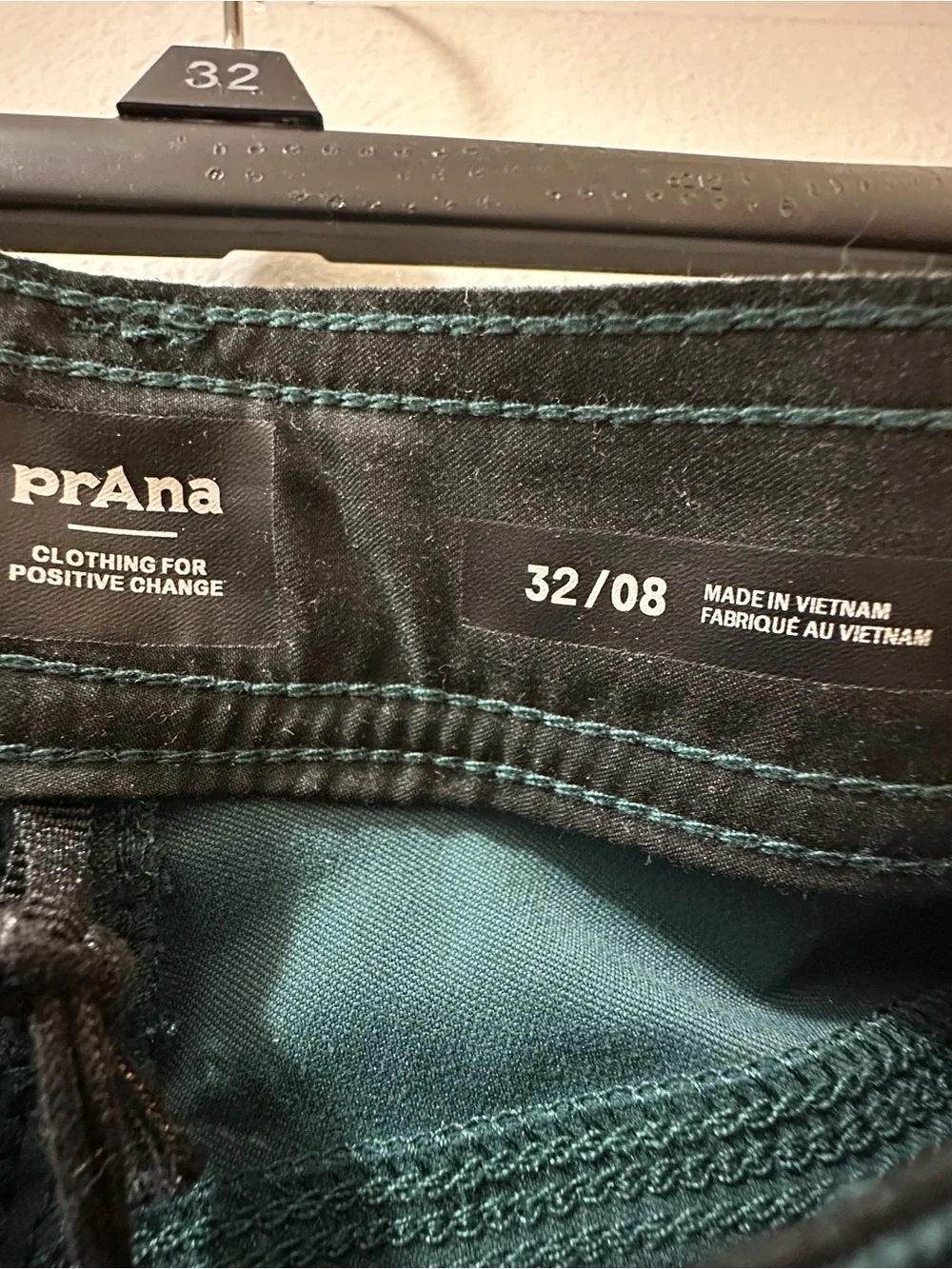 Prana Men's Deep Teal Cargo Shorts
